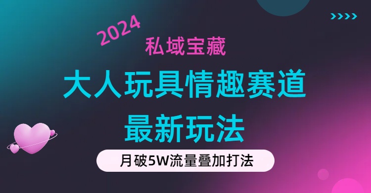 （11541期）私域宝藏：大人玩具情趣赛道合规新玩法，零投入，私域超高流量成单率高-万三聊项目