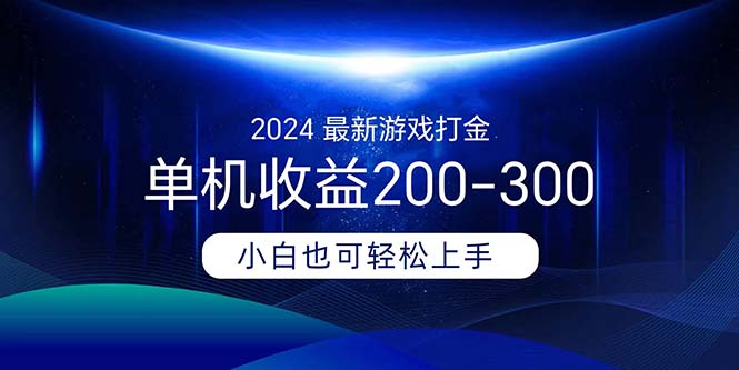 （11542期）2024最新游戏打金单机收益200-300-万三聊项目