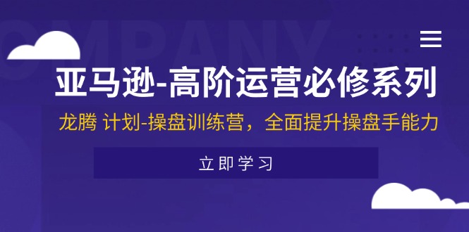 （11625期）亚马逊-高阶运营必修系列，龙腾 计划-操盘训练营，全面提升操盘手能力-万三聊项目