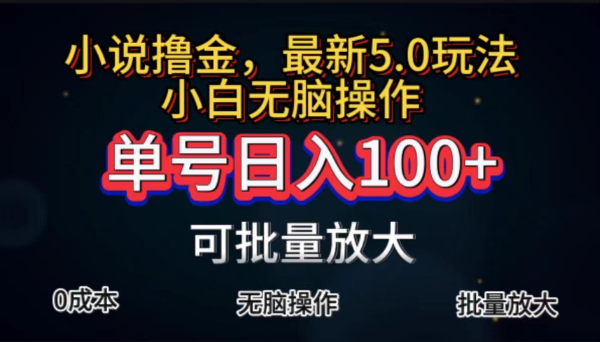 （11651期）全自动小说撸金，单号日入100+小白轻松上手，无脑操作-万三聊项目