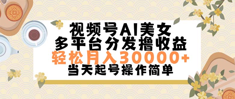 （11684期）视频号AI美女，轻松月入30000+,操作简单轻松上手-万三聊项目