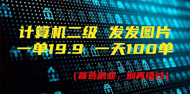 （11715期）计算机二级，一单19.9 一天能出100单，每天只需发发图片（附518G资料）-万三聊项目