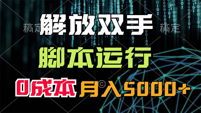 （11721期）解放双手，脚本运行，0成本月入5000+-万三聊项目