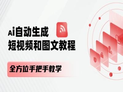 AI自动生成短视频和图文课程，全方位手把手教学-万三聊项目