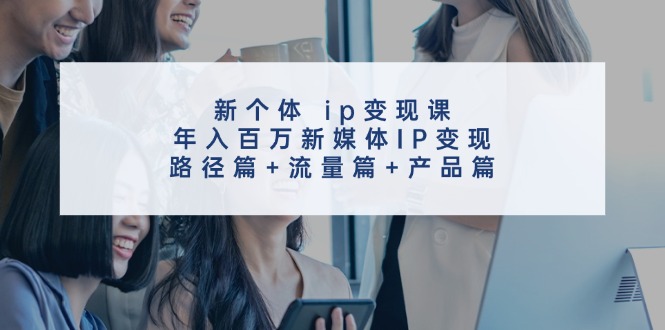 （11971期）新个体 ip变现课，年入百万新媒体IP变现，路径篇+流量篇+产品篇-万三聊项目