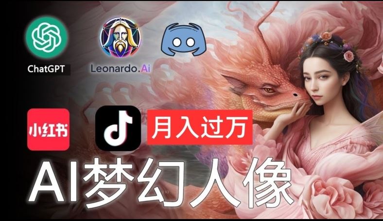 AI摄影梦幻人像：零基础也能月入过万的秘密【揭秘】-万三聊项目