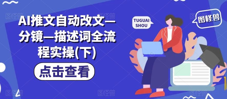 AI推文自动改文—分镜—描述词全流程实操(下)-万三聊项目