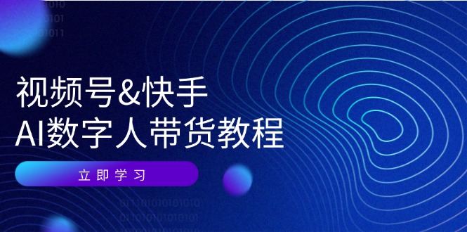 （12470期）视频号&快手-AI数字人带货教程：认知、技术、运营、拓展与资源变现-万三聊项目