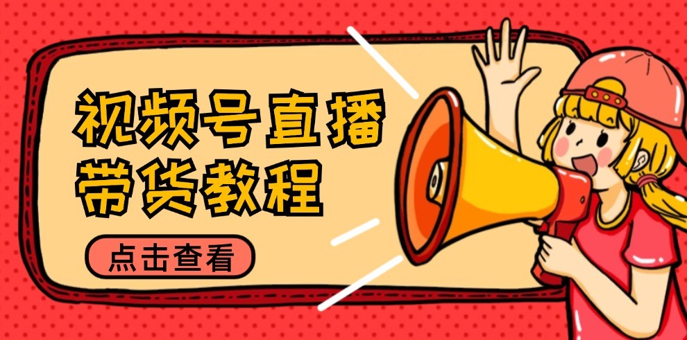 视频号直播带货教程：选品思路与话术拆解/掌握多种带货套路/提升直播效果-万三聊项目