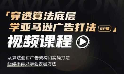 穿透算法底层，学亚马逊广告打法SP篇，从算法侧讲广告架构和实操打法，让你不再只学会表层方法-万三聊项目