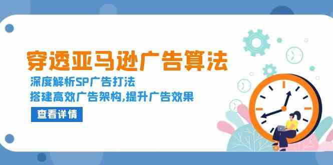穿透亚马逊广告算法，深度解析SP广告打法，搭建高效广告架构,提升广告效果-万三聊项目