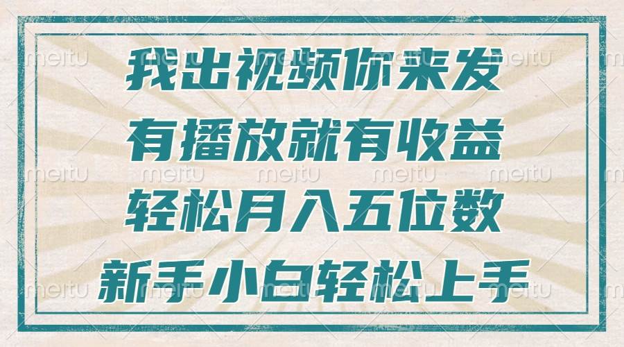 （13667期）不剪辑不直播不露脸，有播放就有收益，轻松月入五位数，新手小白轻松上手-万三聊项目