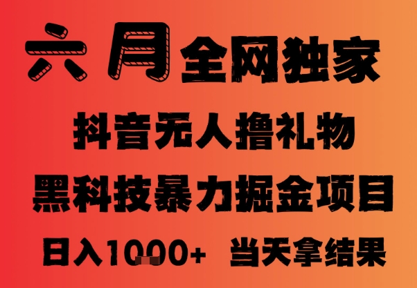 25年6月抖音无人直播最新暴力撸音浪掘金，小白可做，可批量矩阵放大，长期稳定日入1k+【揭秘】-万三聊项目