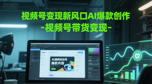 视频号变现新风口AI爆款创作-视频号带货变现-万三聊项目