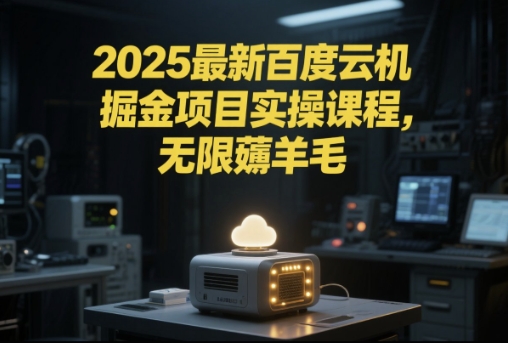 2025最新百度云机掘金项目实操课程单窗口保底5-10元月收益单窗口150+【揭秘】-万三聊项目