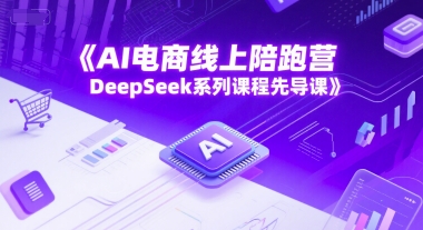 AI电商线上陪跑营，DeepSeek系列课程先导课-万三聊项目