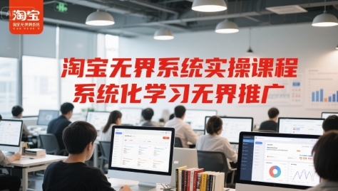淘宝无界系统实操课程，系统化学习无界推广-万三聊项目