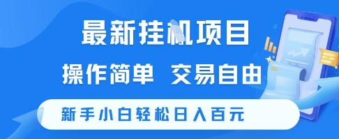 最新挂G项目，操作简单，交易自由，新手小白轻松日入100+【揭秘】-万三聊项目