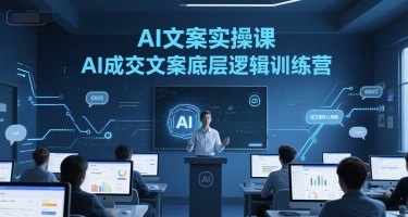 AI文案实操课，AI成交文案底层逻辑训练营-万三聊项目