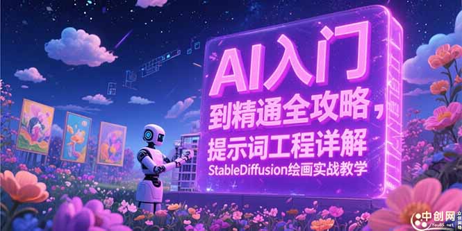 AI入门到精通全攻略，提示词工程详解，StableDiffusion绘画实战教学-万三聊项目