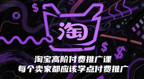 淘宝高阶付费推广课，每个卖家都应该学点付费推广-万三聊项目