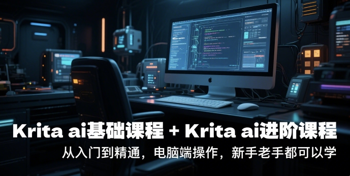 krita ai基础课程+Krita ai进阶课程，从入门到精通，电脑端操作，新手老手都可以学-万三聊项目