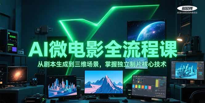 AI微电影全流程课，从剧本生成到三维场景，掌握独立制片核心技术-万三聊项目
