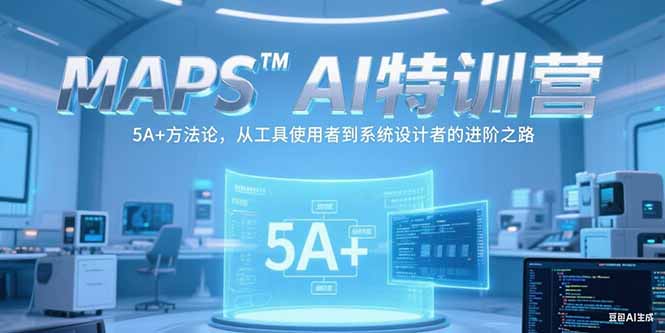 MAPSAI特训营，掌握 5A+方法论，从工具使用者到系统设计者的进阶之路-万三聊项目