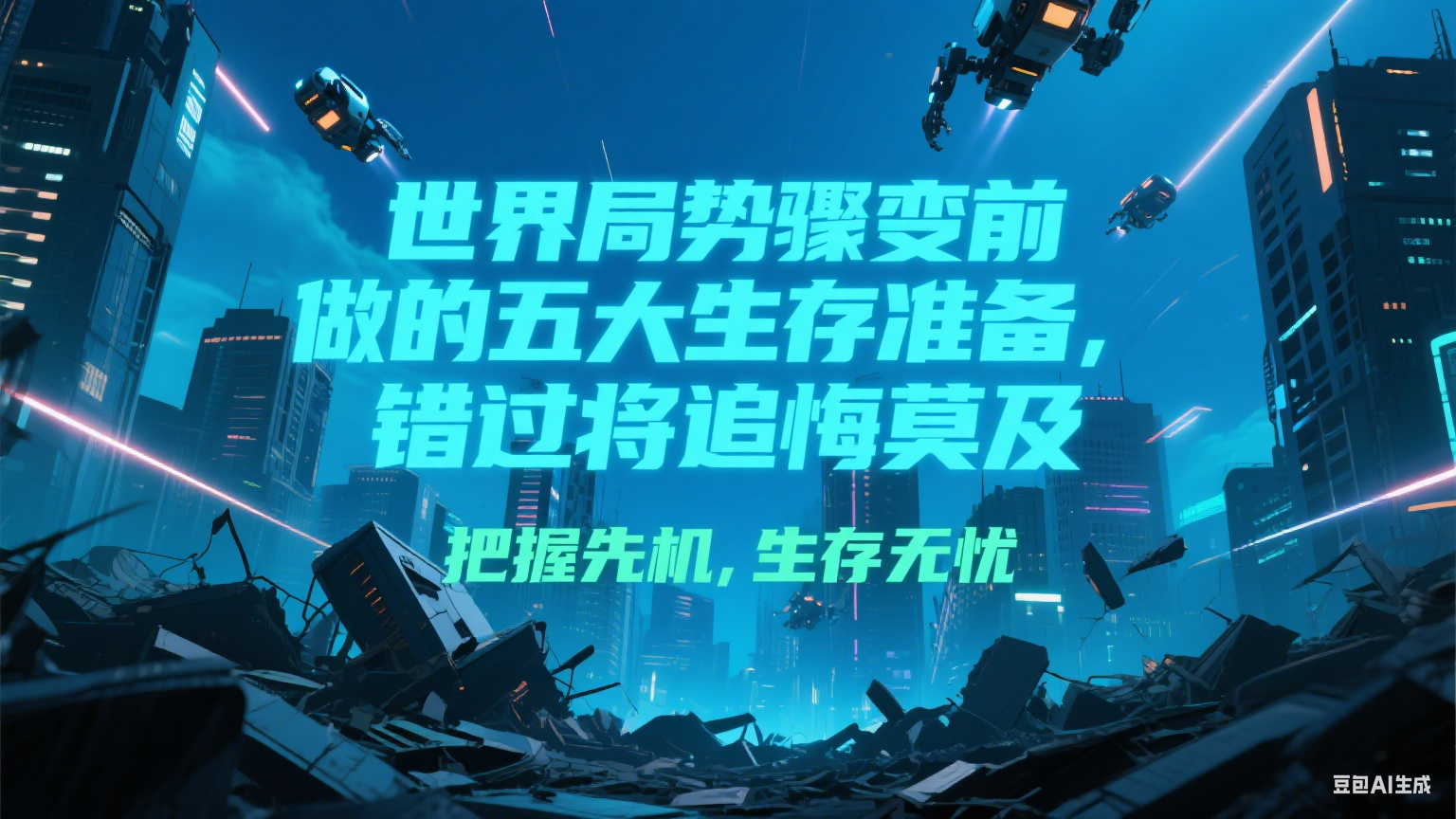 付费文章《世界局势骤变前必做的五大生存准备，错过将追悔莫及》-万三聊项目