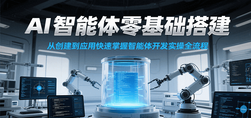 AI智能体零基础搭建实操课，从创建到应用快速掌握智能体开发全流程！-万三聊项目