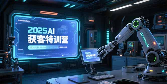 2025AI获客特训营，AI图文视频全制作，deepseek工具实操教学-万三聊项目