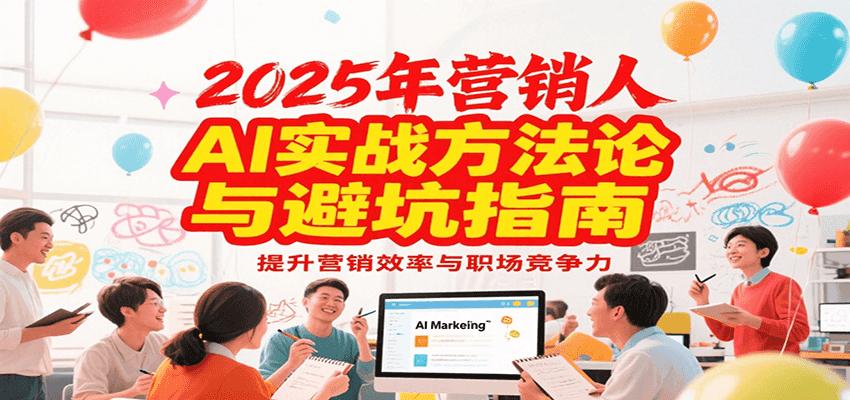 2025年营销实战方法论与避坑指南，利用AI提升营销效率与职场竞争力-万三聊项目