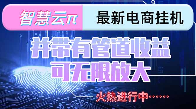 智慧云π电脑挂机单机每天收益300—500+ 并带有团队管道收益 可无限放大-万三聊项目