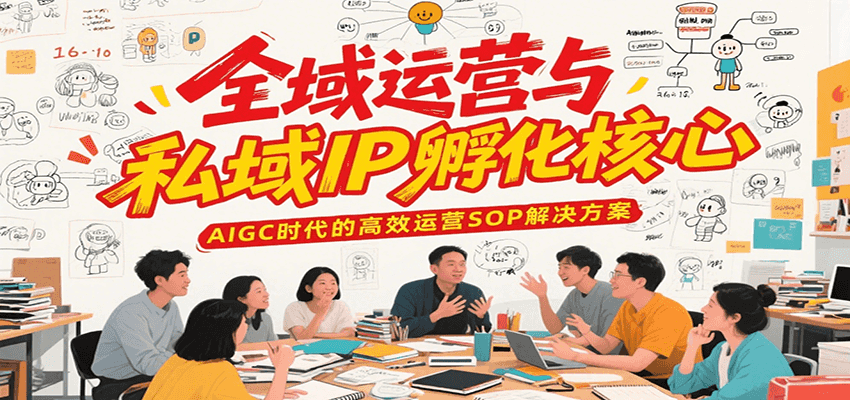 全域运营与私域IP孵化核心，AIGC时代的高效运营SOP解决方案-万三聊项目