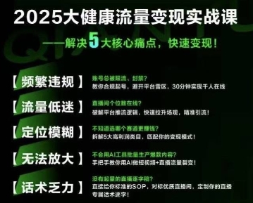 大健康流量全域新增长8.0，三月底线下课视频，大健康万亿蓝海，从类目突围到模式迭代-万三聊项目