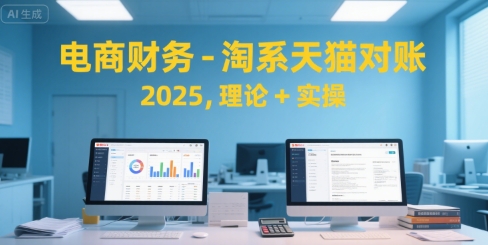 电商财务-淘系天猫对账2025，理论+实操-万三聊项目