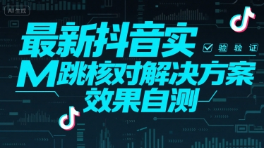 最新抖音实M跳核对解决方案，效果自测-万三聊项目