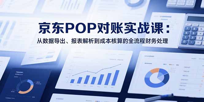 2025京东POP对账实战课：从数据导出、报表解析到成本核算的全流程财务处理-万三聊项目
