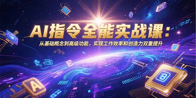 AI指令全能实战课：从基础概念到高级功能，实现工作效率和创造力双重提升-万三聊项目