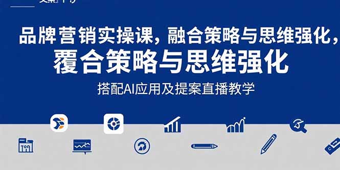 2025品牌营销实战课：覆盖文案设计写方案，搭配AI应用及提案直播教学-万三聊项目