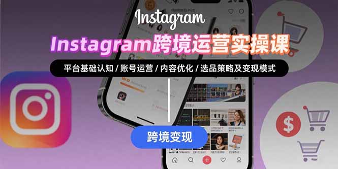 Instagram跨境运营实战：平台认知/账号运营/内容优化/选品策略及变现模式-万三聊项目