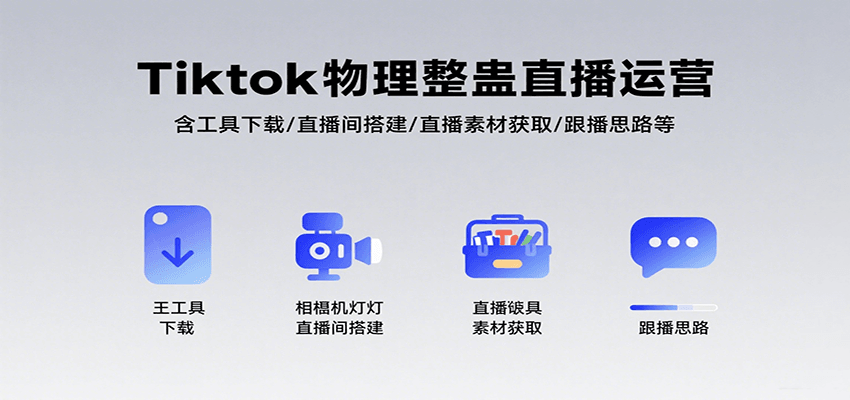 Tiktok物理整蛊直播运营，包含工具下载/直播间搭建/直播素材获取/跟播思路等-万三聊项目