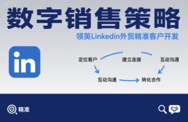 数字销售策略领英LinkedIn外贸精准客户开发-万三聊项目