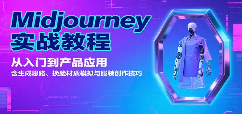 Midjourney实战教程：从入门到产品应用，含生成思路、换脸材质模拟与服装创作技巧-万三聊项目